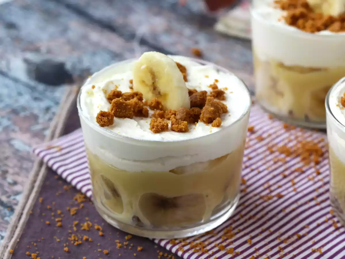 Banoffee-achtige glazen, voor fans van banaan en karamel - foto 2