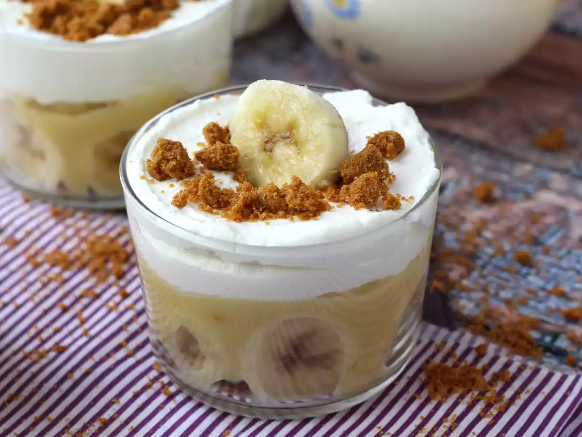 Banoffee-achtige glazen, voor fans van banaan en karamel - foto 4