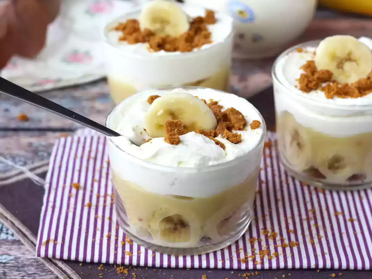 Banoffee-achtige glazen, voor fans van banaan en karamel - foto 5