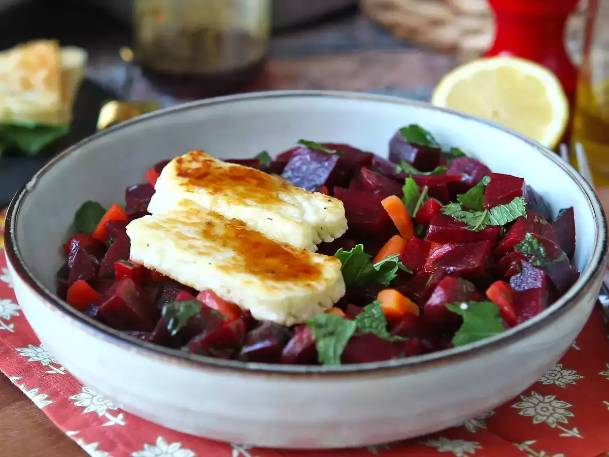 Bietensalade met gegrilde halloumi - foto 3
