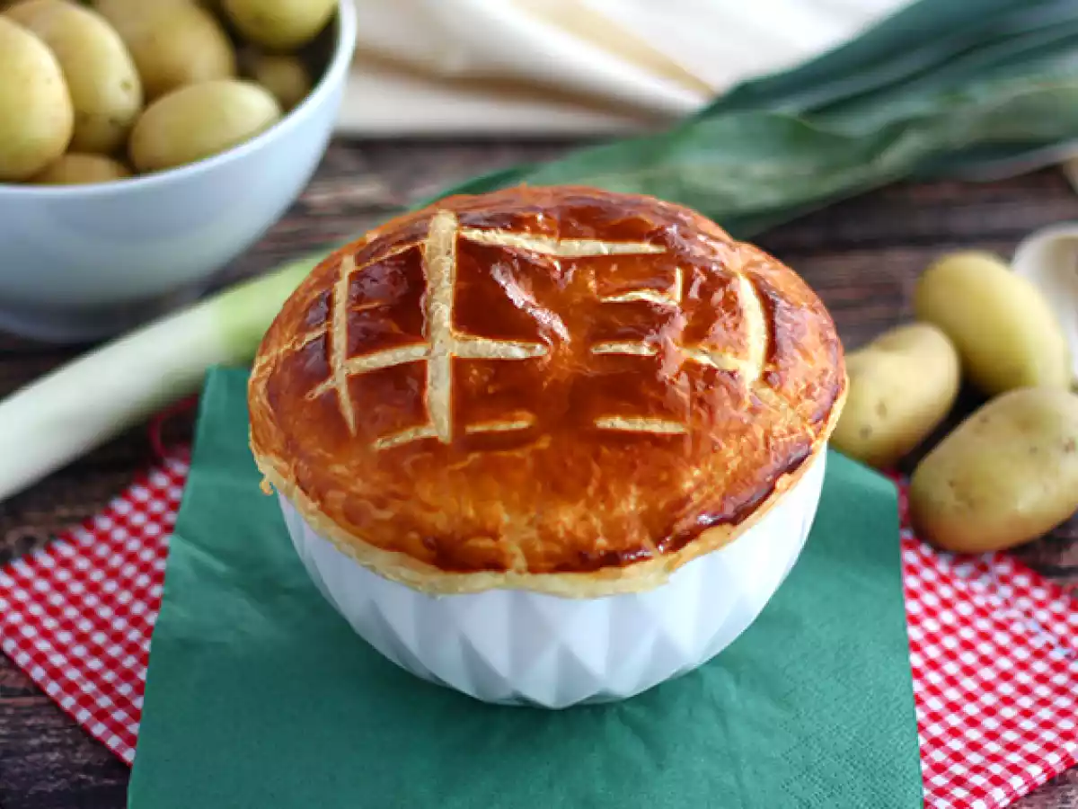 Bladerdeeg prei en aardappelsoep