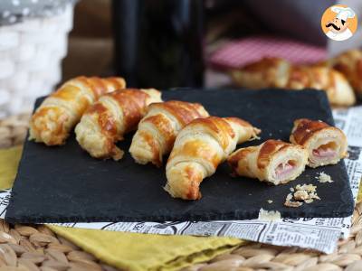 Bladerdeegcroissants met béchamelsaus, ham en kaas - foto 5