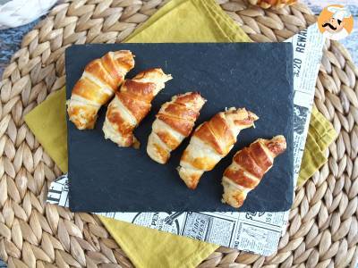 Bladerdeegcroissants met béchamelsaus, ham en kaas - foto 6