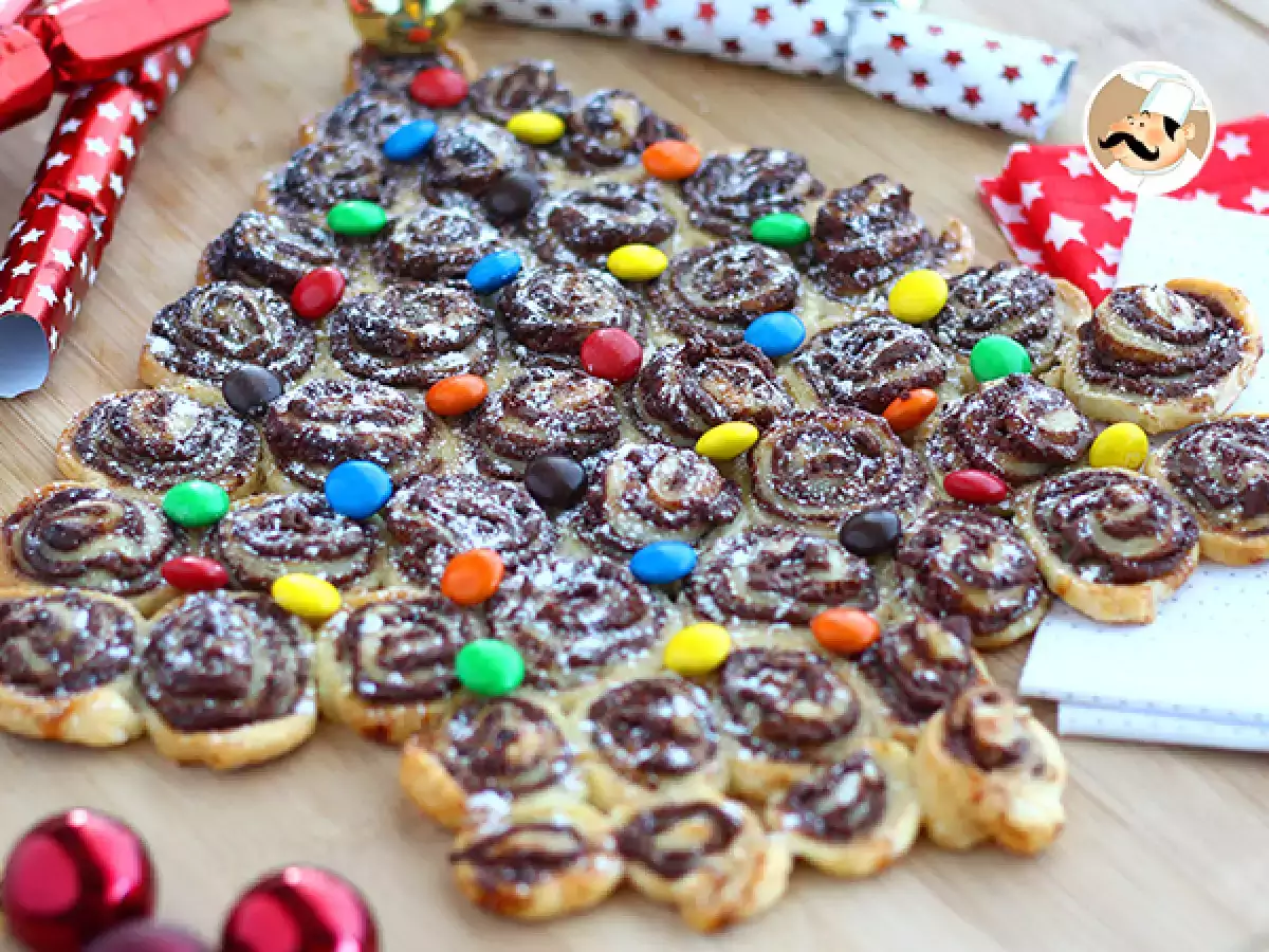 Bladerdeegkerstboom met Nutella om te delen - foto 3