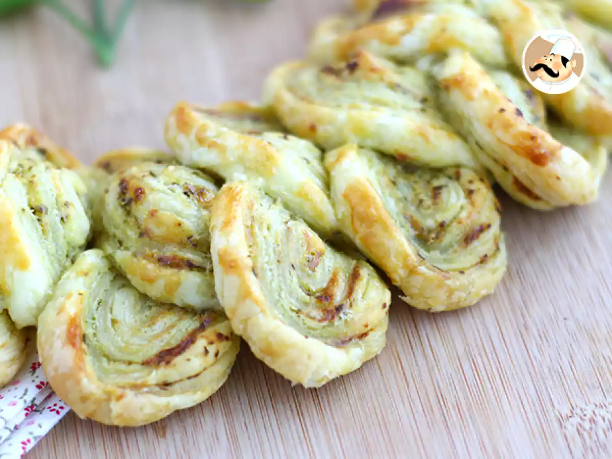 Bladerdeegkrans met pesto voor het aperitief - foto 3