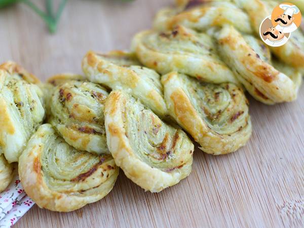 Bladerdeegkrans met pesto voor het aperitief - foto 3