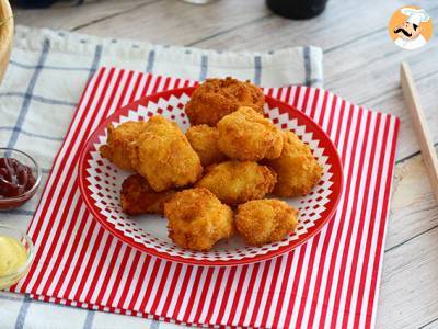 Bladerdeegkroketjes met ham en kaas