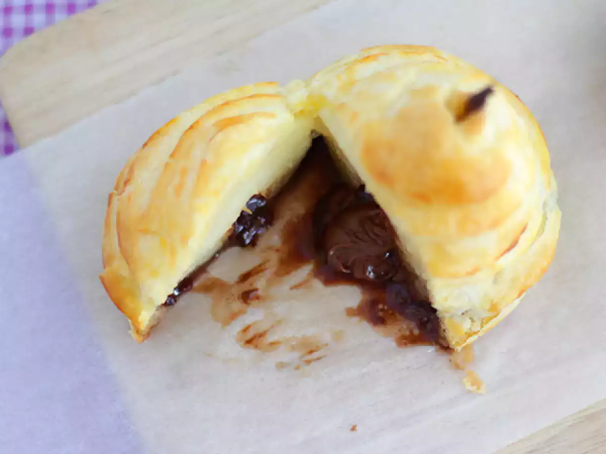 Bladerdeegperen met chocoladehart - foto 2