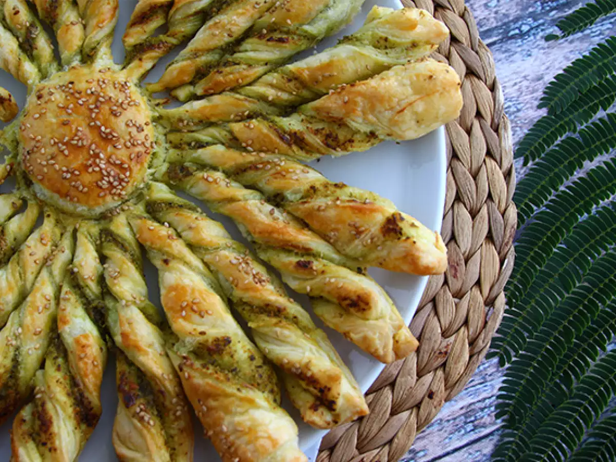 Bladerdeegzon met pesto - foto 2