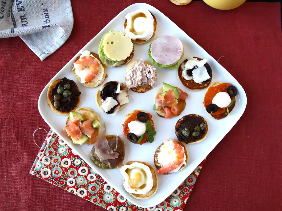 Blini schotel met vullingen, het perfecte gevarieerde aperitief voor de feestdagen - foto 5
