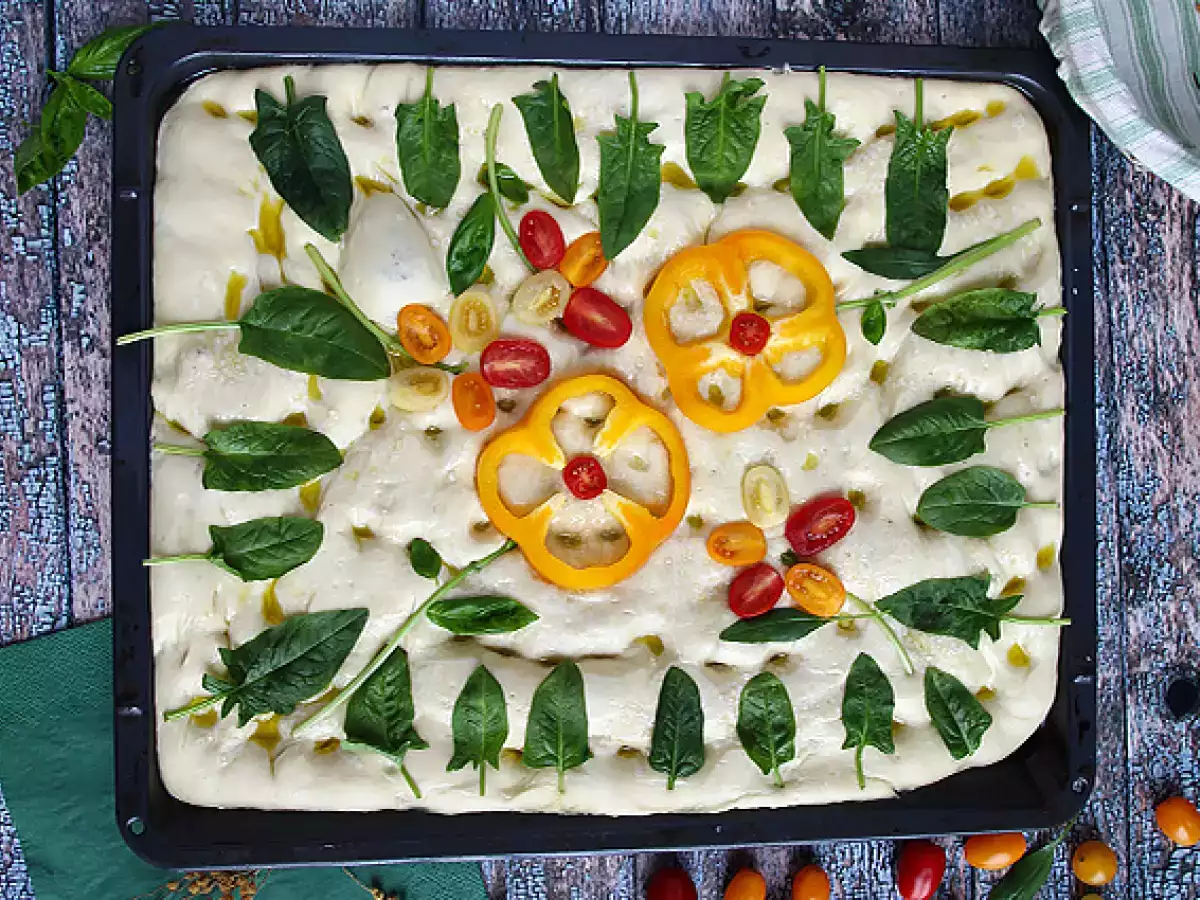 Bloemige focaccia – focaccia art - foto 2