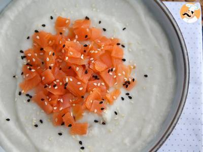 Bloemkoolcrème, kokos en gerookte zalm - foto 4