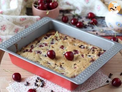 Blondie kersen en chocolade, de perfecte knapperige en fondant taart - foto 4