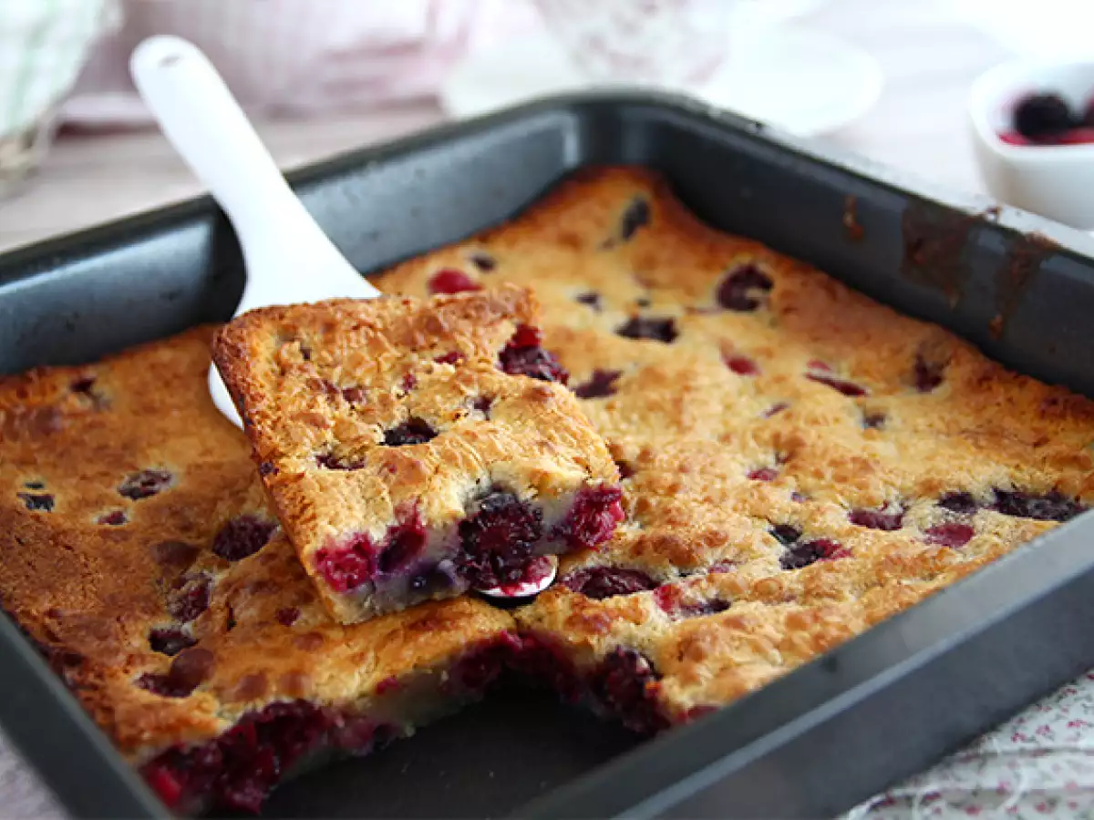 Blondie met witte chocolade en rood fruit - foto 2