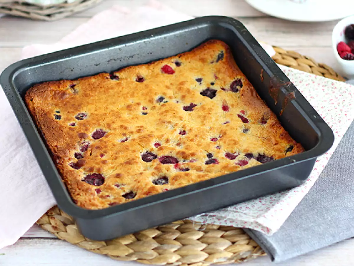 Blondie met witte chocolade en rood fruit - foto 3