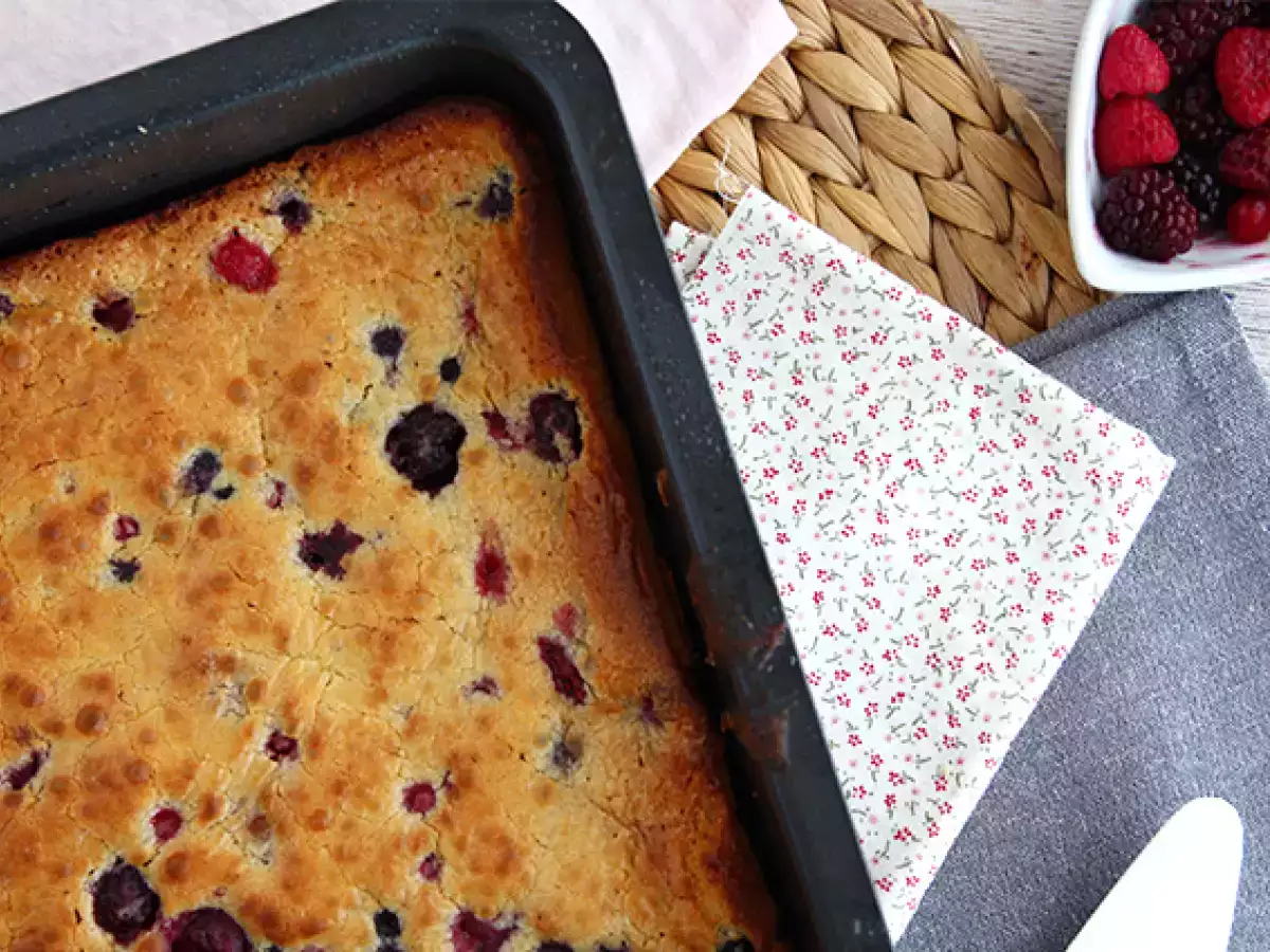 Blondie met witte chocolade en rood fruit - foto 4