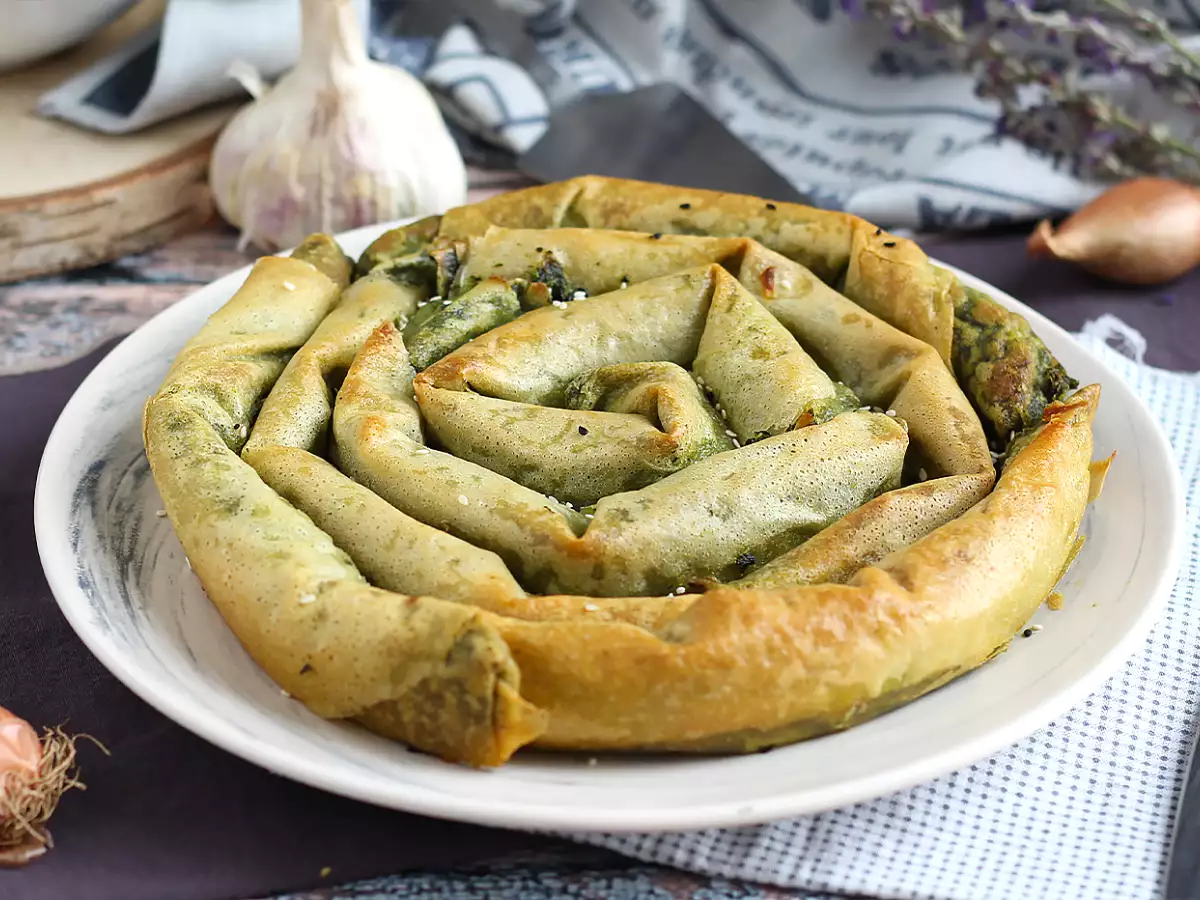 Börek, Turkse spinazie-kaastaart