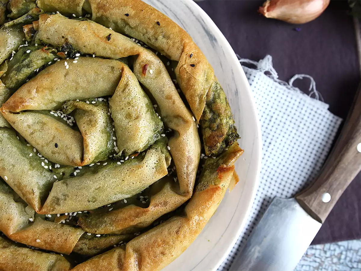 Börek, Turkse spinazie-kaastaart - foto 2