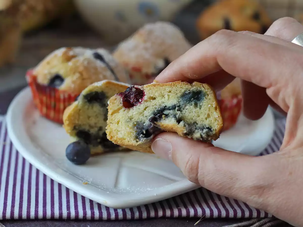 Bosbessenmuffins, een miniversie van Pyreneeëntaart! - foto 4