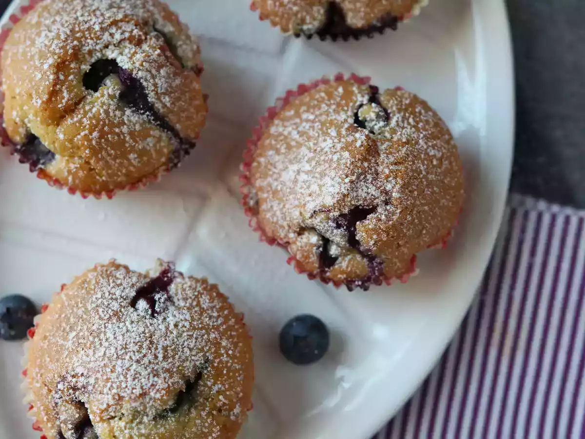 Bosbessenmuffins, een miniversie van Pyreneeëntaart! - foto 7