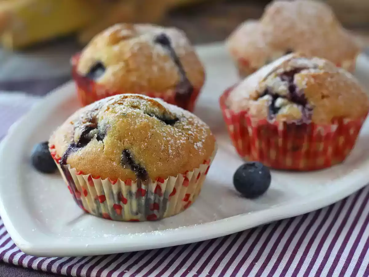 Bosbessenmuffins, een miniversie van Pyreneeëntaart! - foto 9