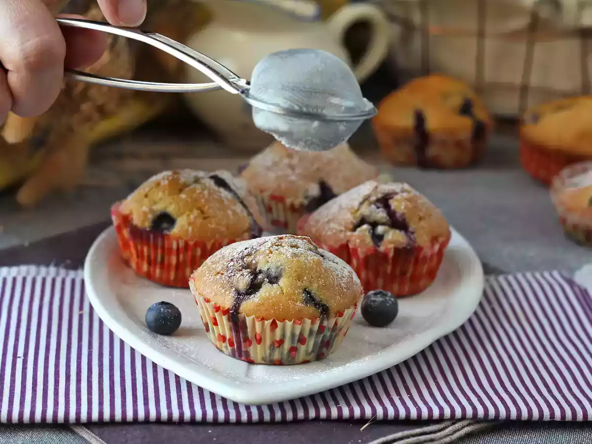 Bosbessenmuffins, een miniversie van Pyreneeëntaart! - foto 10