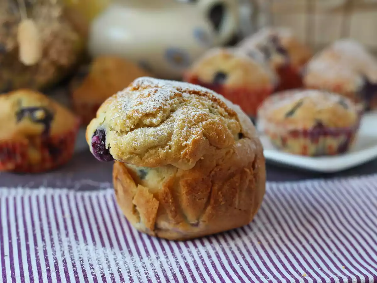 Bosbessenmuffins, een miniversie van Pyreneeëntaart! - foto 11
