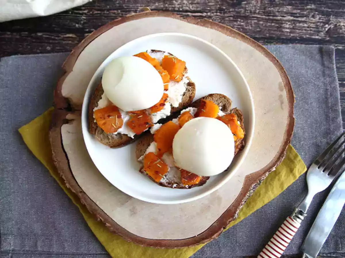 Boterhammen met ricotta, butternut en ei - foto 4