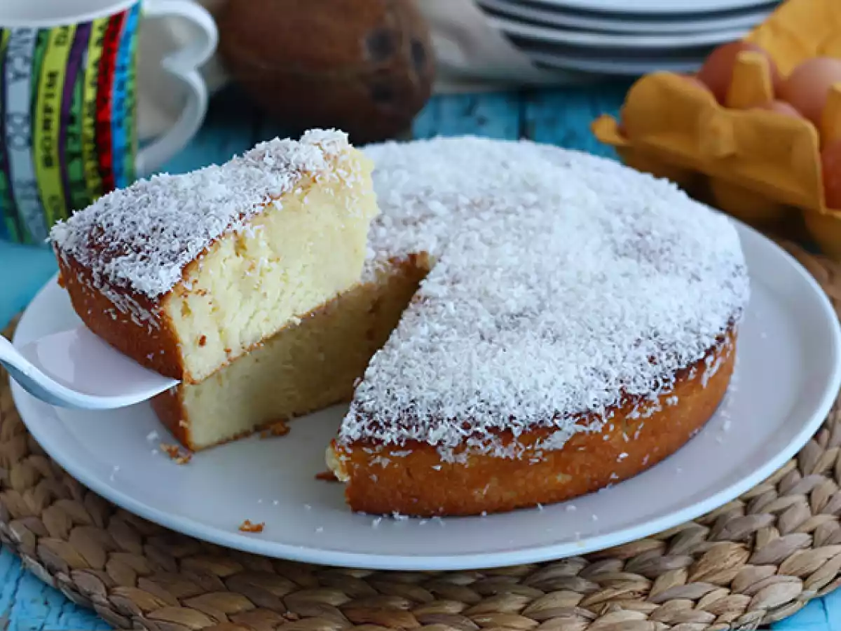Braziliaanse kokoscake - Bolo toalha felpuda