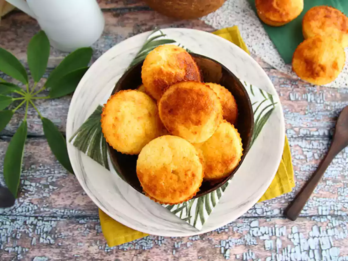 Braziliaanse kokosnoot muffins - Queijadinhas - foto 4