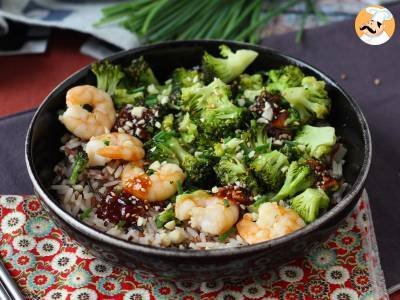 Broccoli en garnalen in een pittige Koreaanse saus - een eenvoudige, evenwichtige en pittige maaltijd - foto 2