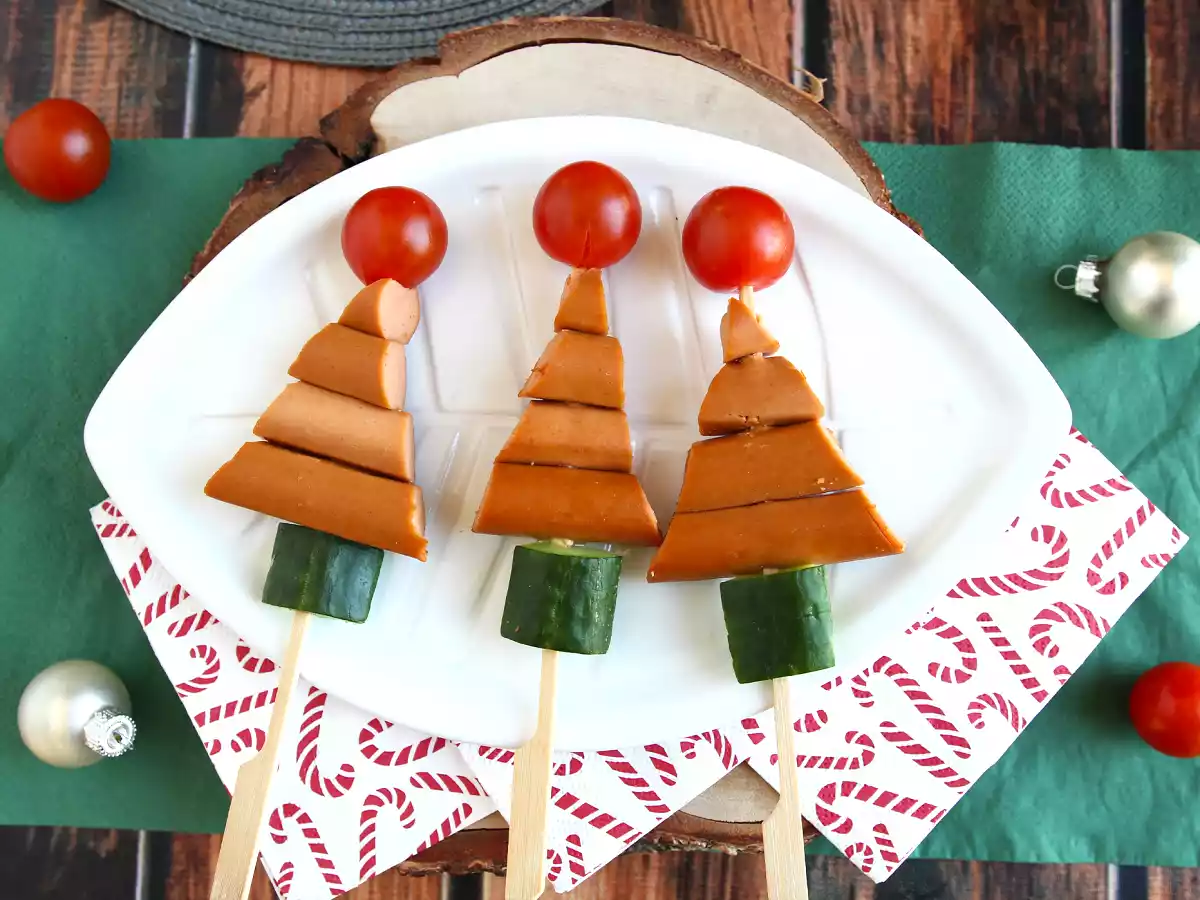 Brochettes met knackis: het extra gemakkelijke en snelle kerstaperitief!