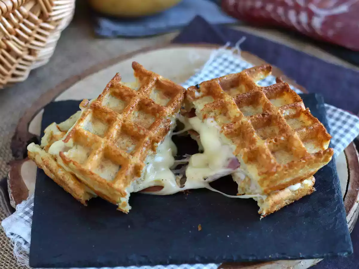Broodje aardappelwafel met raclette, het ultieme comfortvoedsel - foto 4
