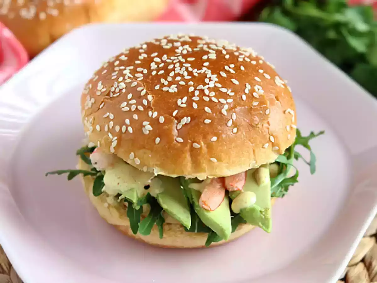 Broodje garnalen, avocado en koriander