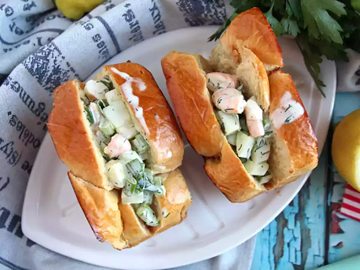 Broodje garnalen met brioche (prawns roll) - foto 4