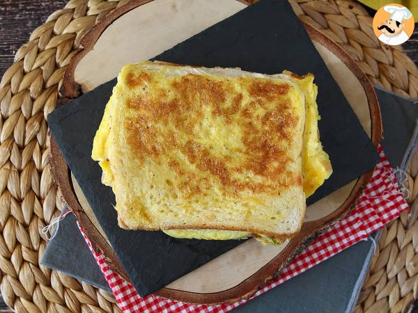 Broodje omelet express - Franse toast omelet sandwich - Eiersandwich hack - foto 4