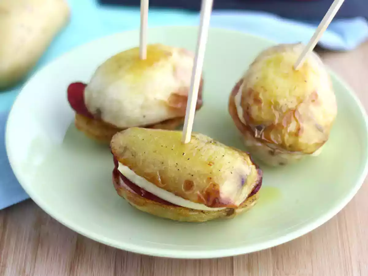 Broodje raclette van aardappel