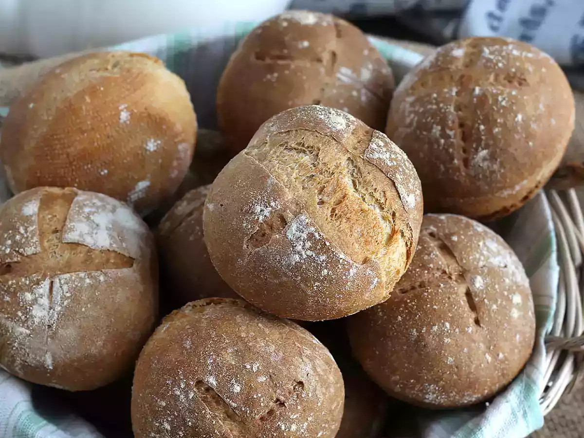 Broodjes zonder kneden - Knapperig en luchtig! - foto 6