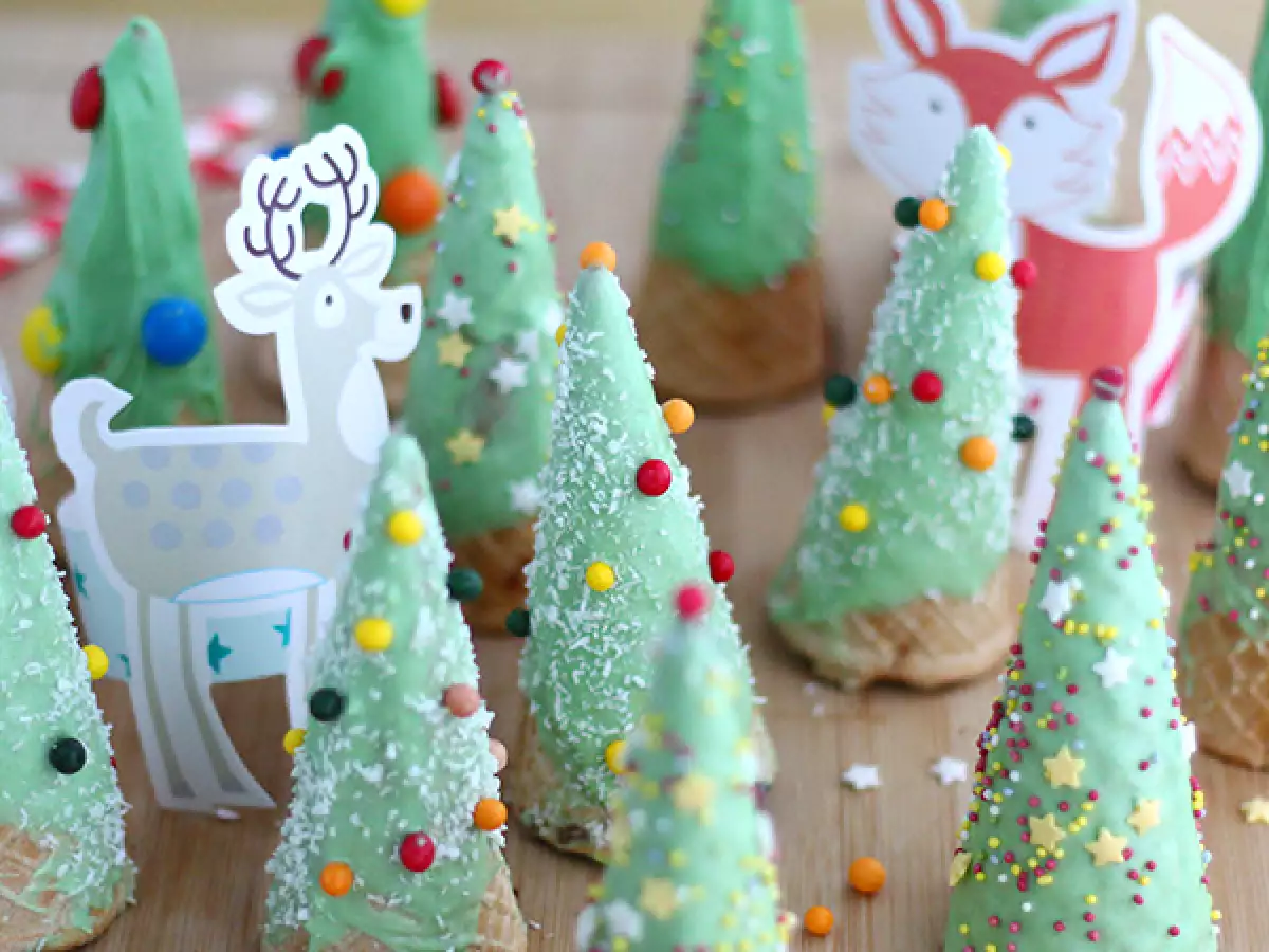 Brownie-kerstboompjes - foto 3