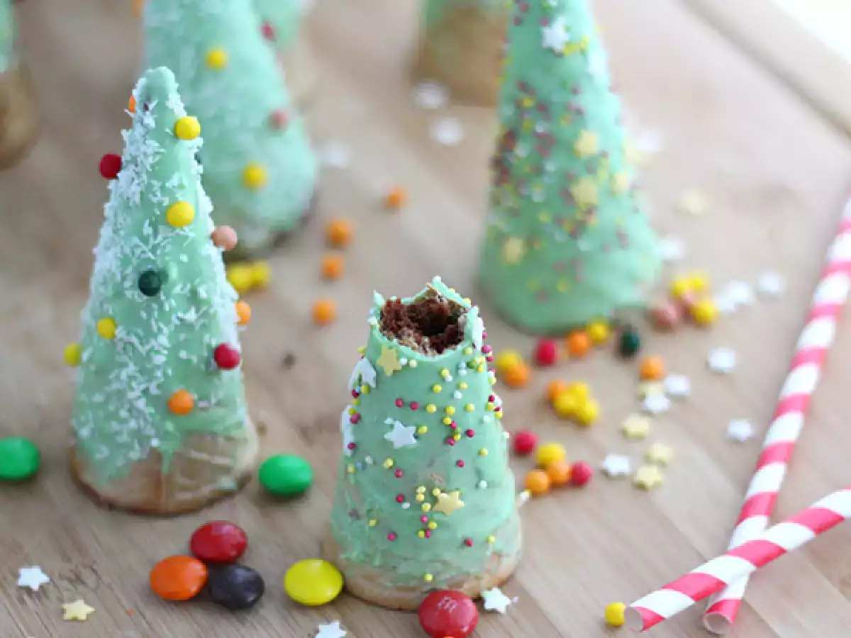 Brownie-kerstboompjes - foto 4