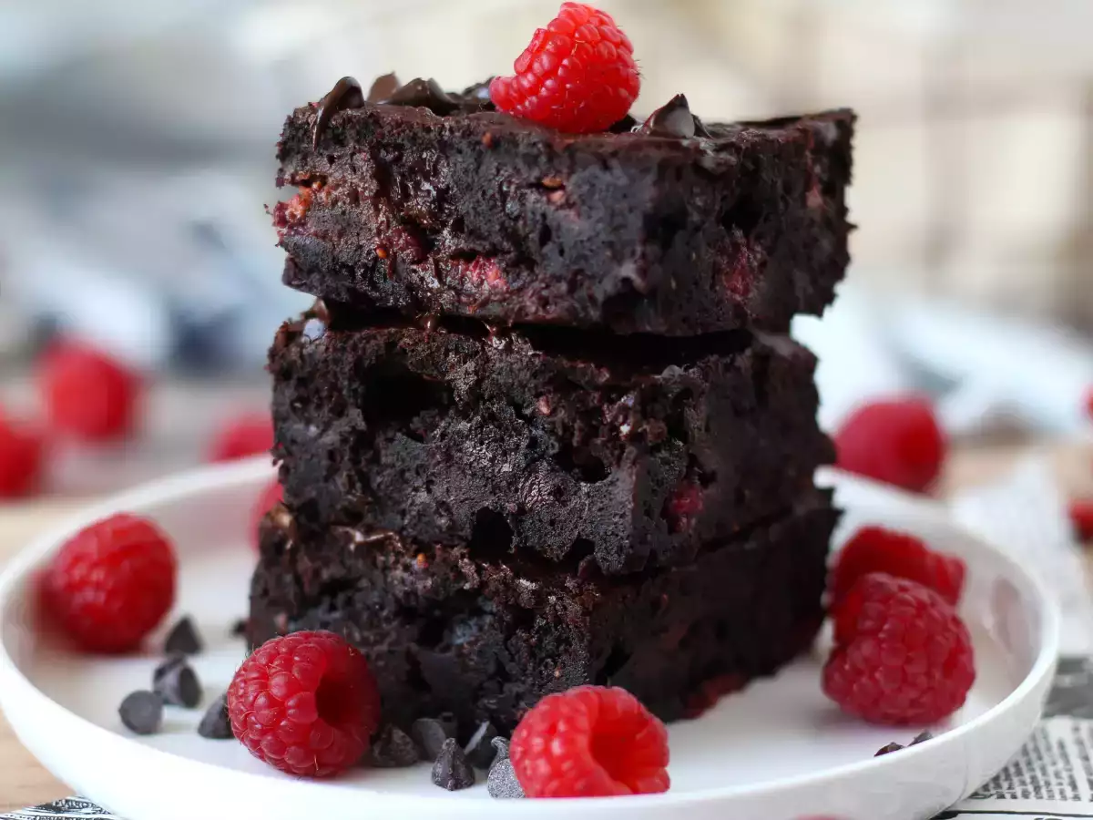 Brownie met chocolade en frambozen: pure verwennerij! - foto 5