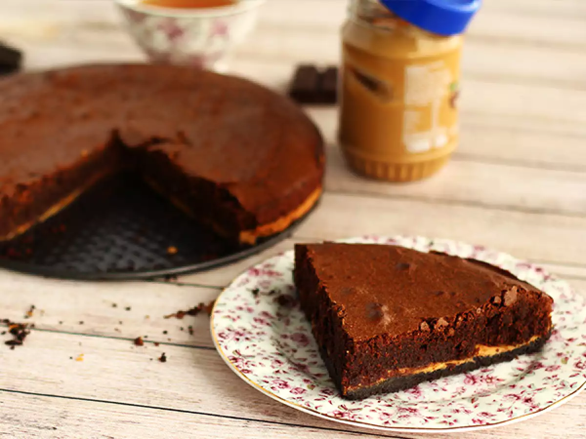 Brownie met pindakaas en Oreo-koekjes - foto 2