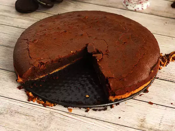 Recept Brownie met pindakaas en oreo-koekjes