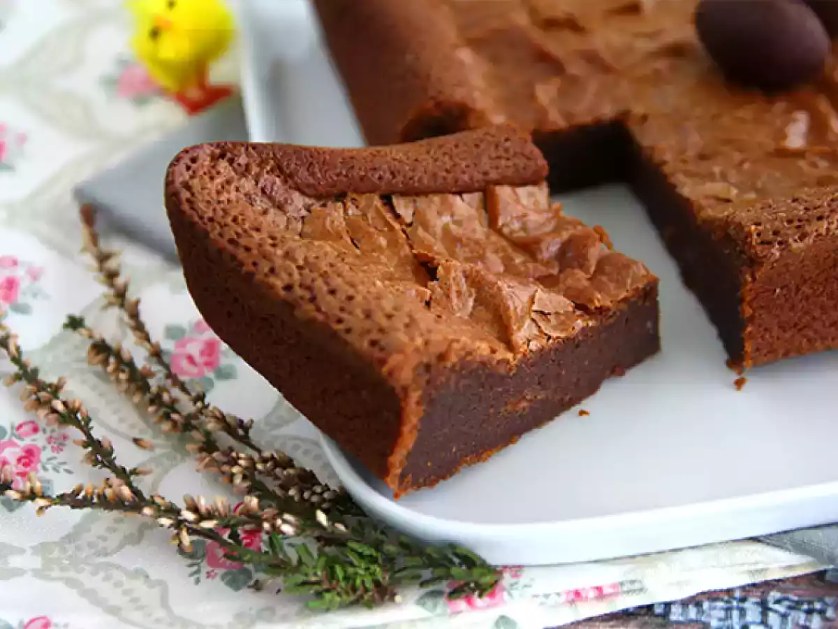 Brownie met restjes paaschocolade - foto 2