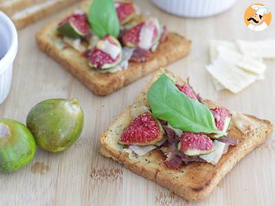 Bruschetta met vijgen, Parmezaan en Parmaham