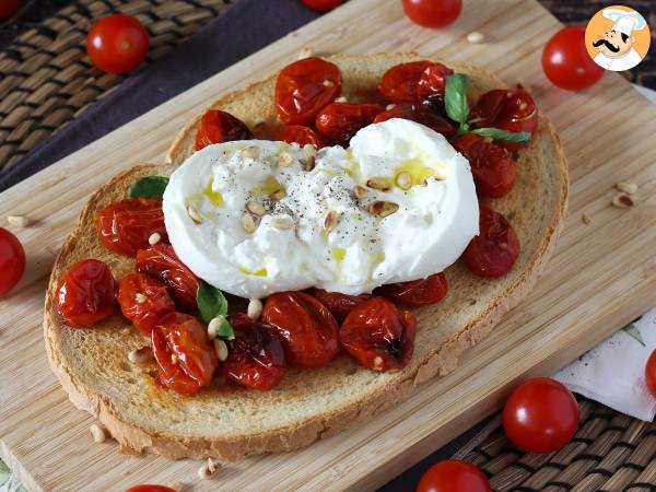 Bruschetta van geroosterde tomaten en burrata - foto 3