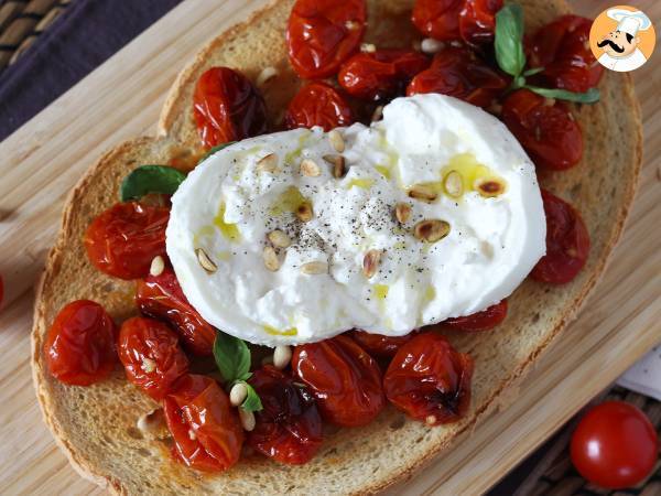 Bruschetta van geroosterde tomaten en burrata - foto 4