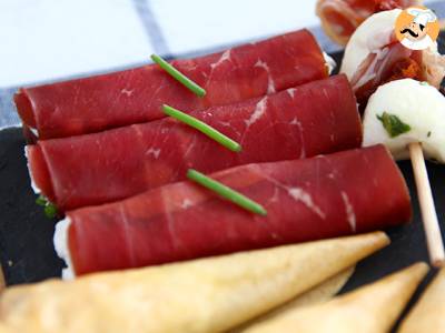 Bündnerfleisch broodjes met Chavroux - foto 2