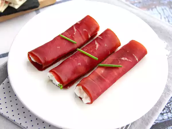 Recept Bündnervlees rolletjes met chavroux