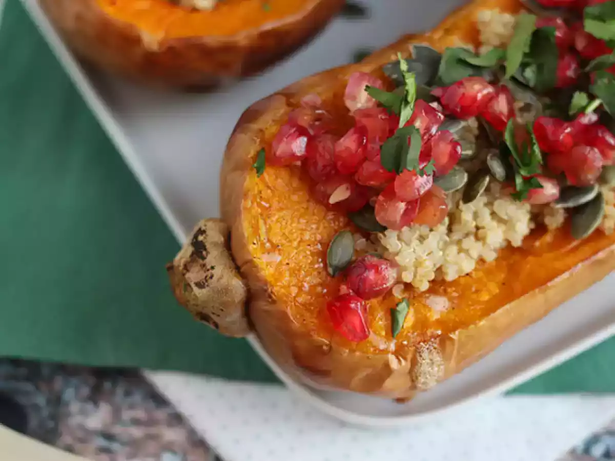 Butternut gevuld met quinoa en granaatappel - foto 5